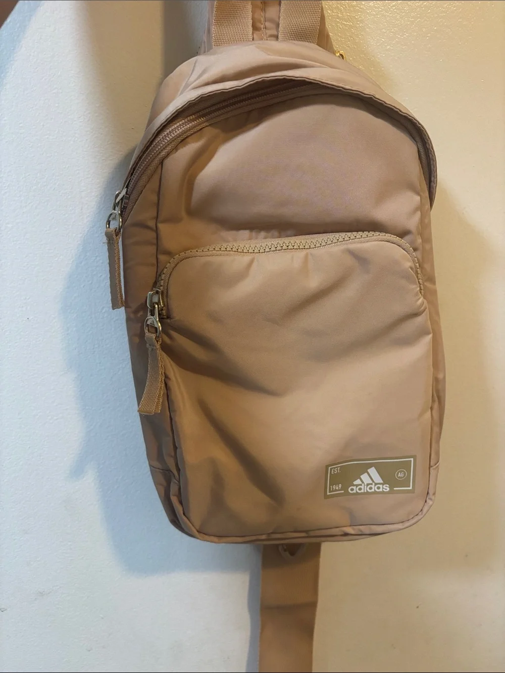 adidas Beige/Tan Sling Backpack